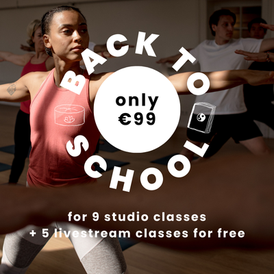 De Nieuwe Yogaschool back to school actie 9 lessenkaart