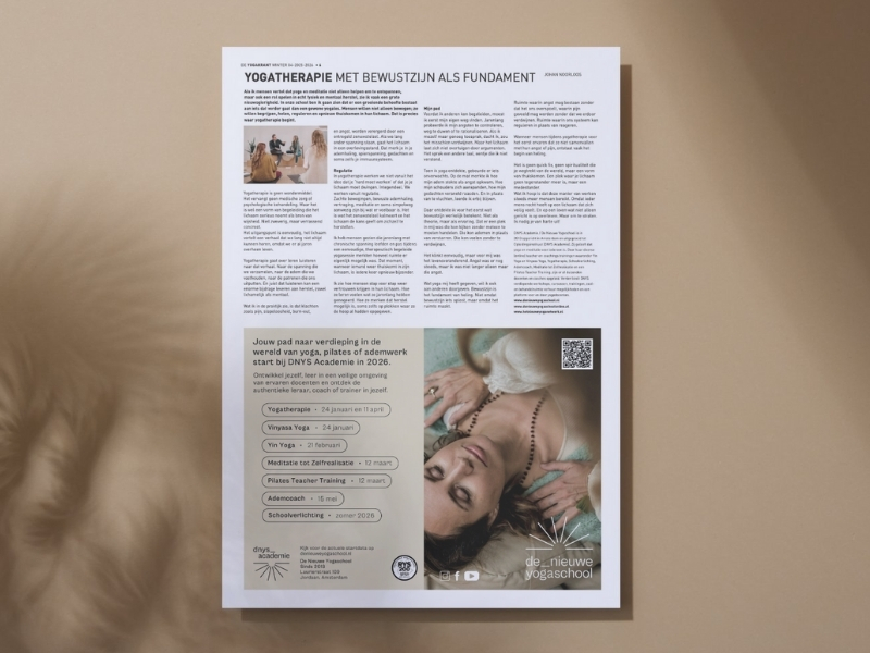 Een artikel van De Nieuwe Yogaschool in De Yogakrant